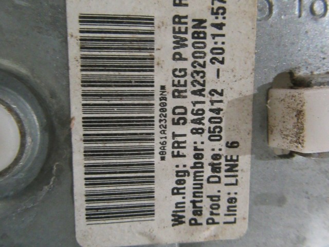 Ford Fiesta 5 ajtós bal első elektromos ablakemelő mechanika  