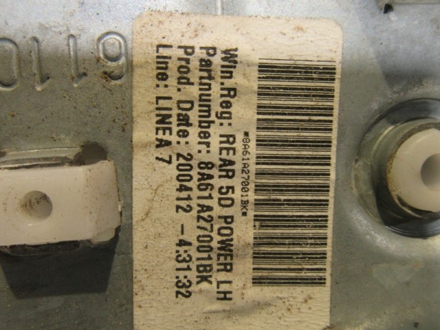 Ford Fiesta bal hátsó elektromos ablakemelő mechanika motor nélkül 