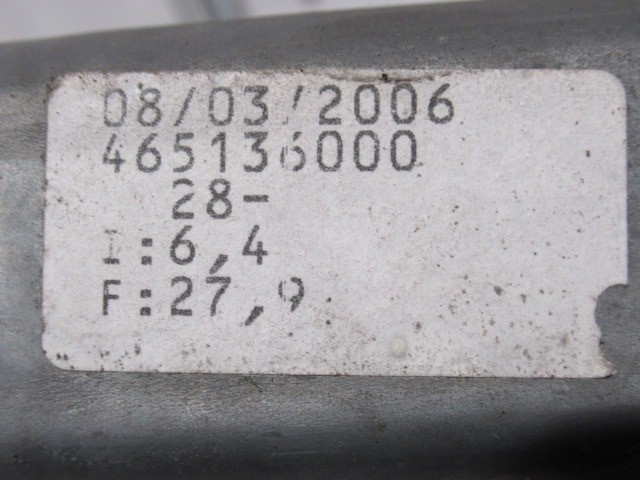 Fiat Multipla 1998-2010 jobb hátsó elektromos ablakemelő 46513600