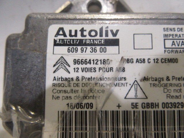 Citroen C3 Picasso légzsákindító elektronika 