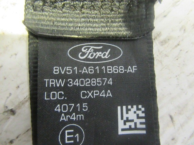 Ford Fiesta jobb hátsó biztonsági öv 
