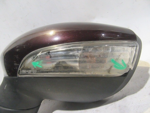 133307 Ford Fiesta 6 vezetékes bal oldali visszapillantó tükör, a képen látható sérüléssel