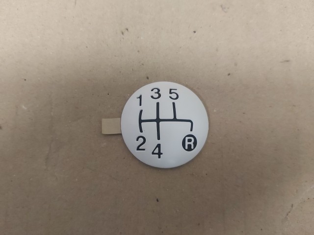 Fiat 500 Gyári új fehér színű váltógomb felragasztós része 55344048