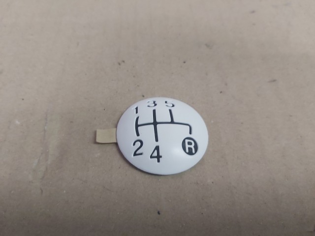 Fiat 500 Gyári új fehér színű váltógomb felragasztós része 55344048