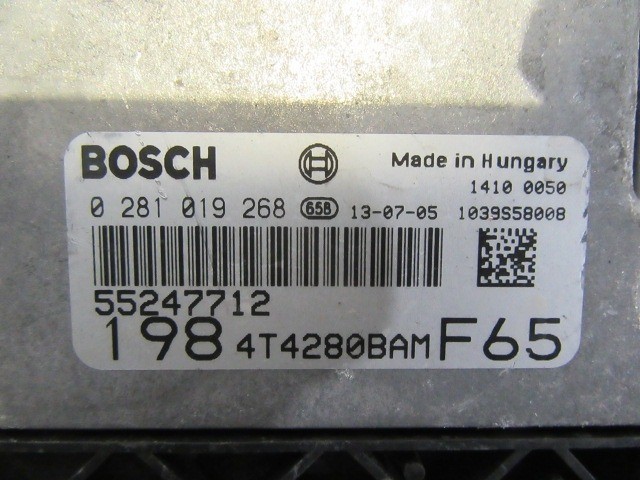 133887 Fiat Bravo 2007-2014 2,0 16v Mjet motorvezérlő szett 