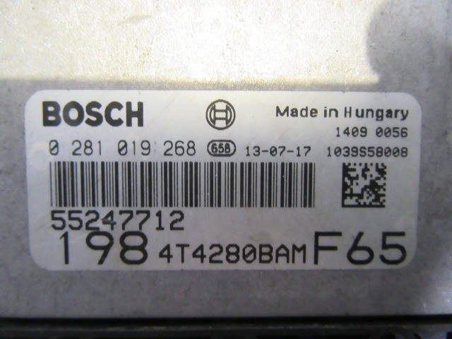 133889 Fiat Bravo 2007-2014 2,0 16v Mjet motorvezérlő szett 