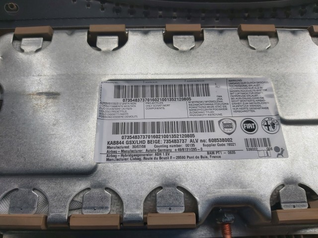 Lancia Delta 2008-2014 gyári új bézs színű sípcsont légzsák 735483737
