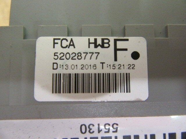 Alfa Romeo Giulietta külső biztosíték tábla 52028777