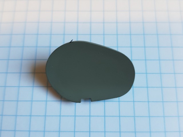 Alfa Romeo 159 gyári új jobb hátsó belső kilincs csavar takaró kupak, szürke színű 