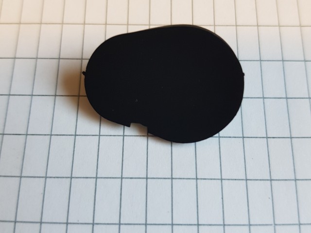 Alfa Romeo Brera, Spider gyári új, bal első belső kilincs csavar takaró kupak fekete színű 