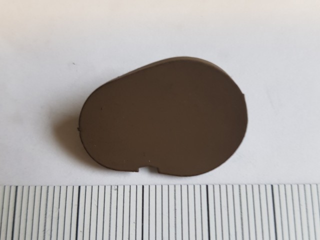 Alfa Romeo 159, Brera bal első belső kilincs csavartakaró kupak, barna színű 156063152