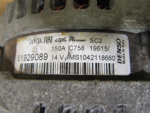 Alfa Romeo Giulia 2,2 Diesel generátor 51929089