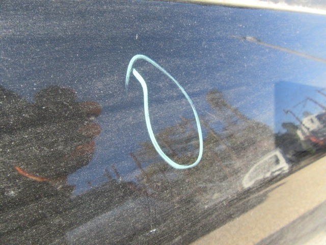 138900 Fiat Croma 2005-2010 fekete színű, jobb hátsó ajtó a képen látható sérüléssel