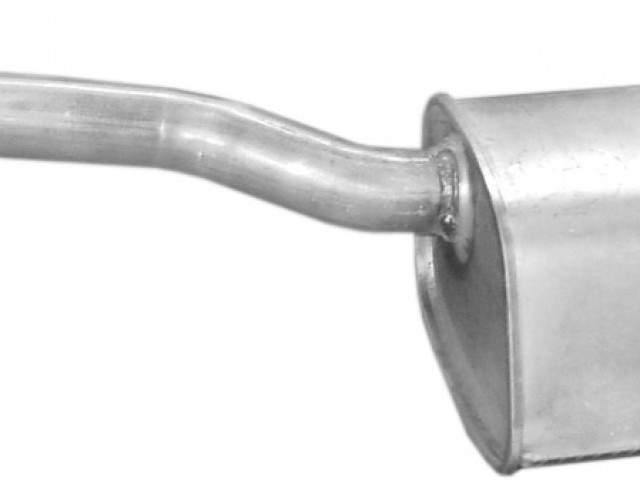 Fiat Panda II. 2003-2012 utángyártott új hátsó kipufogó dob 1,3 16v Diesel