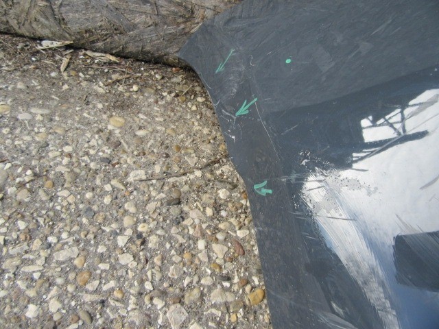 147864 Fiat 500 2015- hátsó lökhárító a képen látható sérüléssel