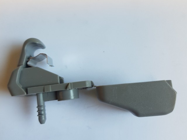 Alfa Romeo Giulietta gyári új szürke színű napellenző tartó pöcök 156144250