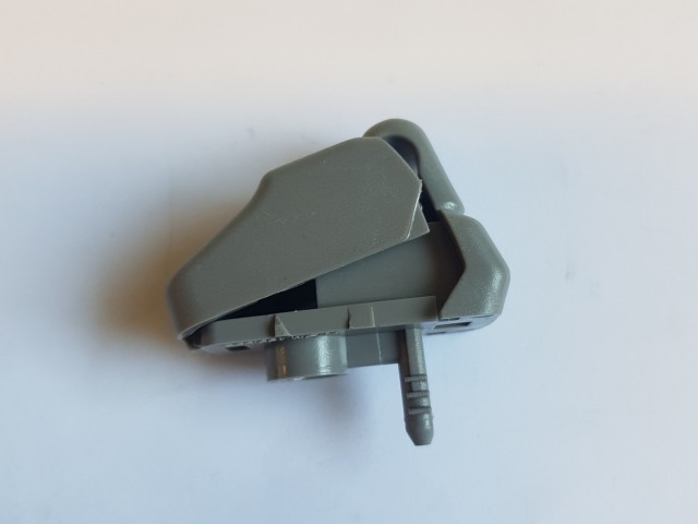 Alfa Romeo Giulietta gyári új szürke színű napellenző tartó pöcök 156144250