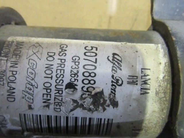 Fiat Bravo 2007-2014 1,9 16v Diesel első lengéscsillapító, rózsaszín, barna, citrom, citrom színjelölésű rugóval