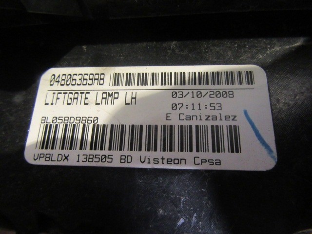 153145 Dodge Journey bal hátsó belső lámpa