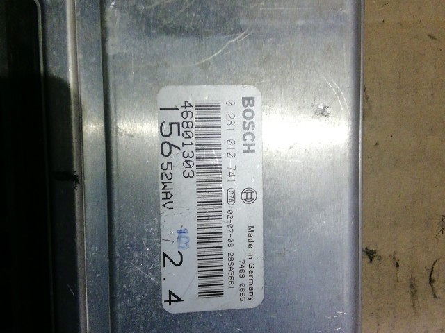 153829 Alfa Romeo 156 2,4 10v Diesel motorvezérlő szett 46801303 , 0281010741