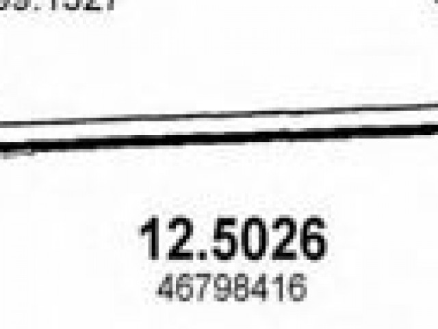 Fiat Punto II.-III. 1,2 8v benzin utángyártott új kipufogó cső 71765066