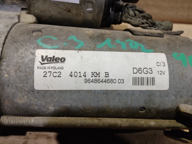 Citroen C3 II. 2008 Önindító Használt 1400 Valeo    