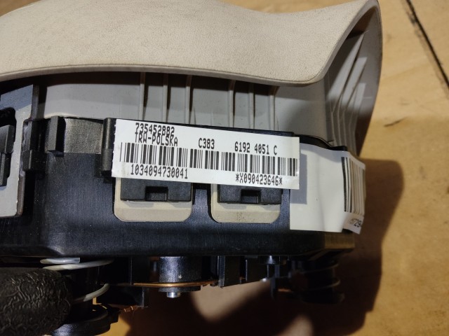 157294 Fiat 500 2007-2015 fehér színű kormány légzsák 735452882