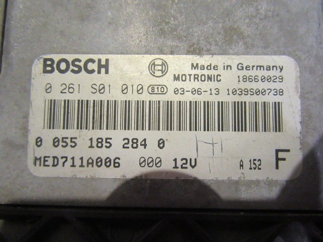 Alfa Romeo 156 2,0 16v Jts motorvezérlő 55185284 , 0261S01010