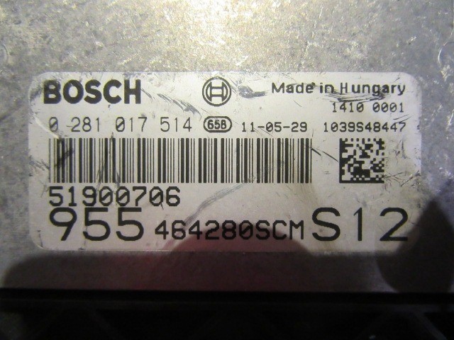 Alfa Romeo MiTo 1,6 16v Diesel motorvezérlő 51900706 , 0281017514
