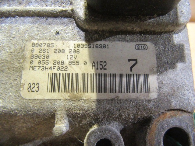 Fiat Idea 1,4 16v benzin motorvezérlő 55191343 , 0261208206