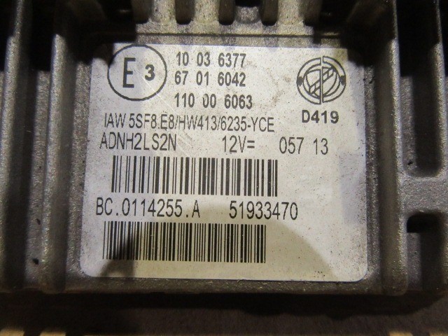 Lancia Ypsilon III. 2011- 1,2 8v benzin ,motorvezérlő 51933470