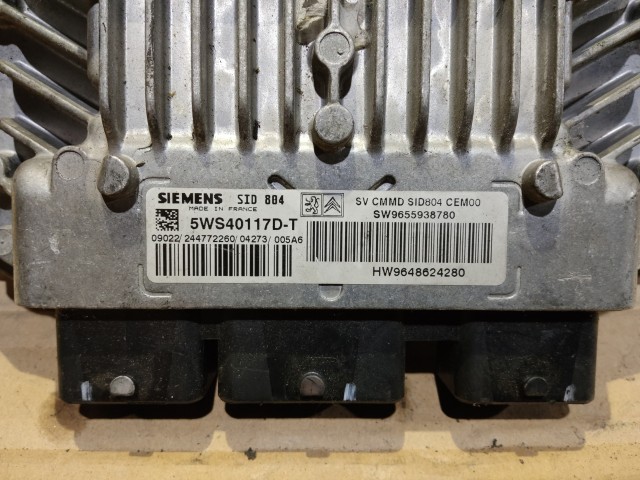 Citroen C3 2002-2010 1,4 Diesel Motorvezérlő Siemens  Sw9655938780 , 5WS40117D-T , HW9648624280