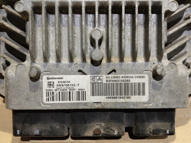 Citroen C4 Grand Picasso 2,0 Diesel Motorvezérlő  Sw9665100380 , 5WS40615C-T , HW9661642180
