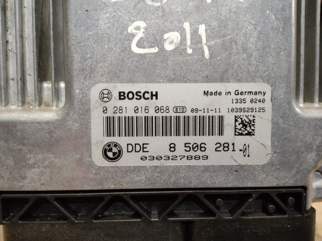 BMW 1 E81 2006-2011 2,0 Diesel Motorvezérlő Bosch 0281016068 , Dde8506281