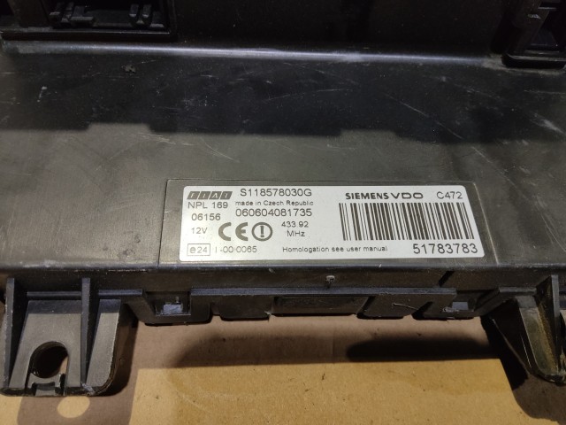 Fiat Panda II.  2003-2012 Immobiliser doboz 51783800
