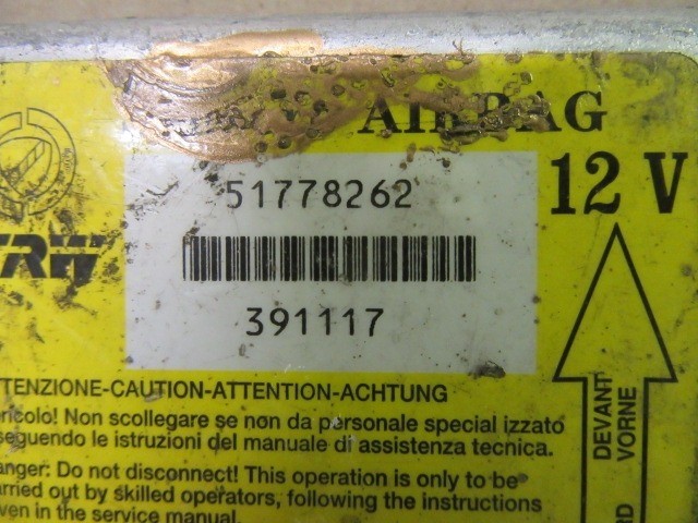 Fiat Panda II. légzsák indító elektronika 51778262