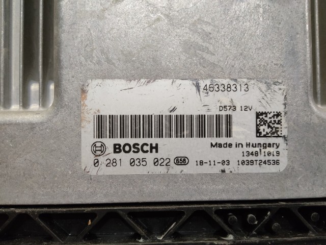 Fiat Tipo, 500x , Jeep Renegade 1,6 16v Diesel motorvezérlő 46338313 , 0281035022