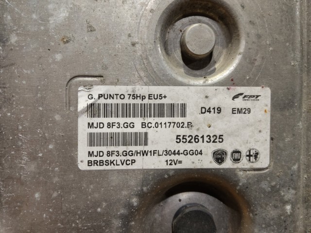 Fiat My Punto 1,3 16v Diesel motorvezérlő 55261325