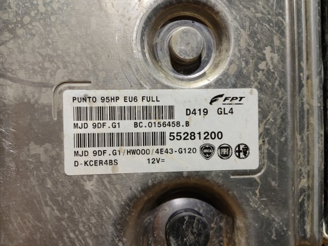 Fiat My Punto 1,3 16v Diesel Euro 6 motorvezérlő 55281200