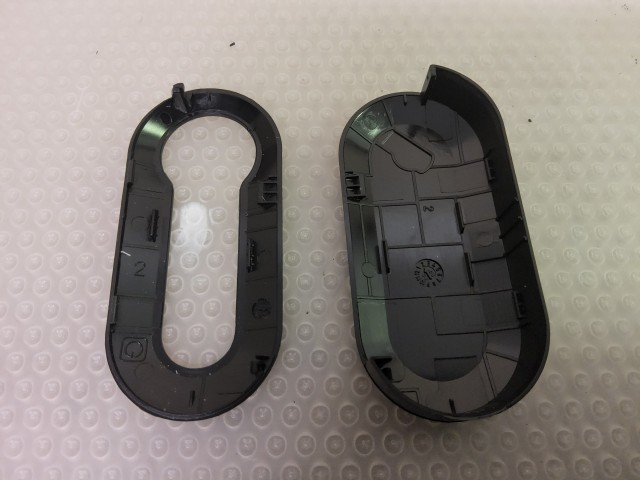 Fiat 500, Doblo 2009-2022, Ducato 2006-, Bravo 2008-2014 gyári új fekete színű kulcsház