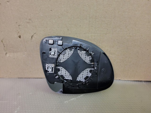 Seat Alhambra 2010-2020 utángyártott új, bal oldali aszférikus, fűthető, ezüst tükörlap 