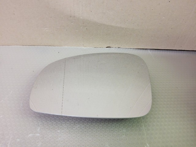 Skoda Roomster 2006-2017 utángyártott új, bal oldali visszapillantó tükör lap, fűthető, aszférikus, ezüst színű