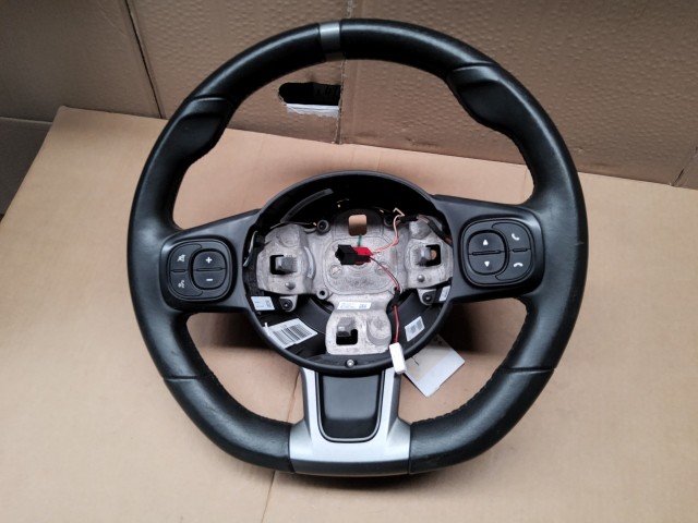 89773 Abarth 500, Fiat 500 2015- Fekete multikormányos bőr kormánykerék   