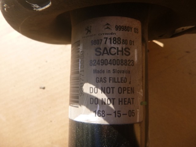 Citroen DS5 2011-2018  2,0 Diesel jobb első lengéscsillapító kék,citrom ,citrom színjelölésű rugóval  980771888001