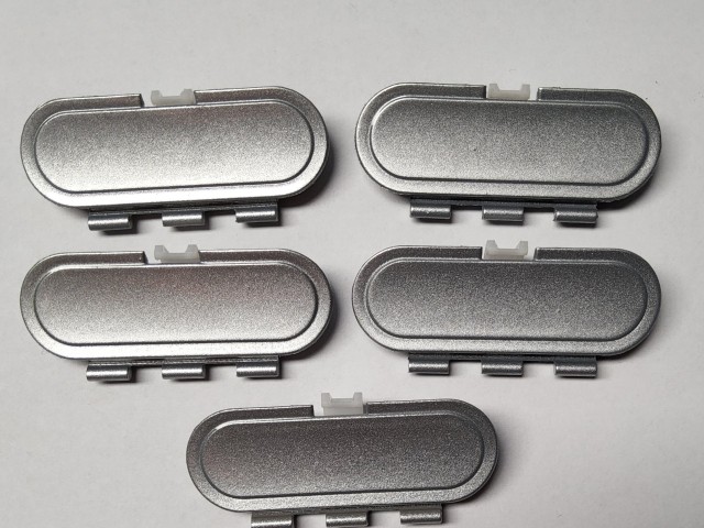 Lancia Lybra gyári új tetődíszléc takaró kupak szett 5 db-os készlet ezüst színű 735315245