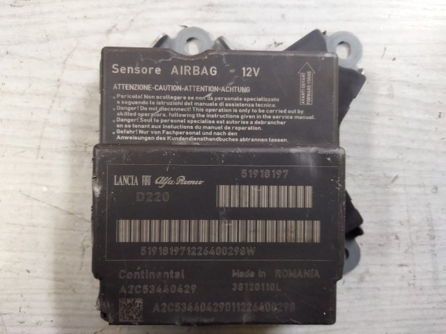 Fiat Nuova Punto légzsák indító elektronika 51918197