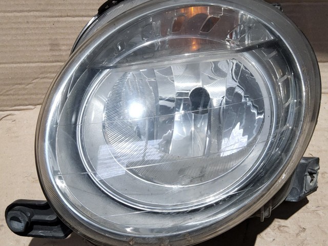 12241 Fiat 500 2007-2015 bal első fényszóró, koszos a belseje!!! 51787492