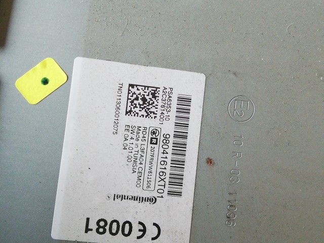 Citroen C4 Picasso 2006-2013 Rádió Használt Continental Cd-s   