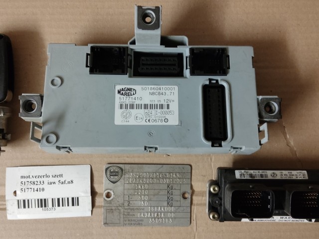 Lancia Ypsilon 2003-2011 1,2 8v benzin Motorvezérlő szett 51758233