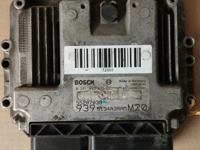 Alfa Romeo 159 2,4 20v Diesel 210 Le motorvezérlő 0281013417 , 55207038